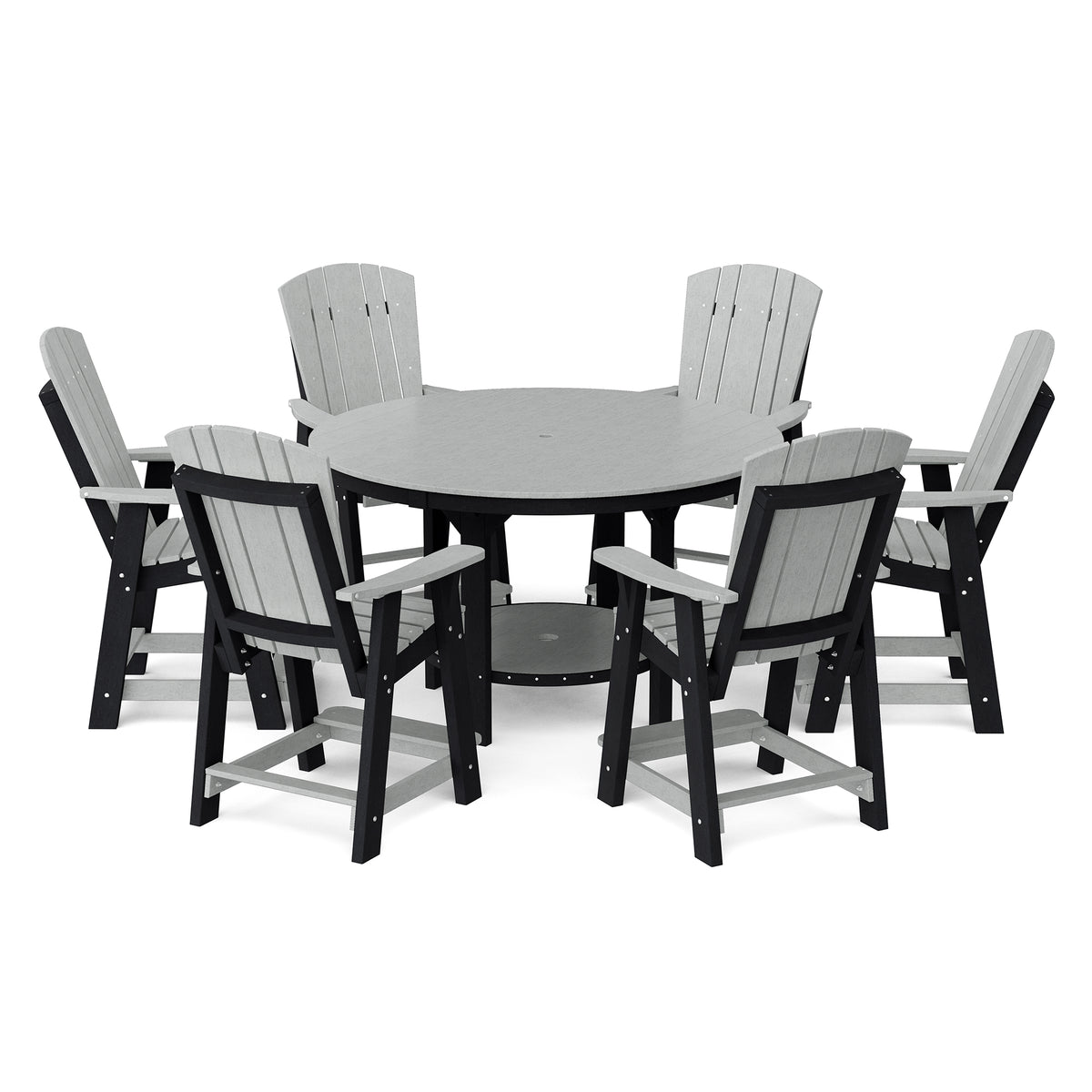Heritage 7-Piece 60&quot; Pub Counter Set - The Charming Bench Company