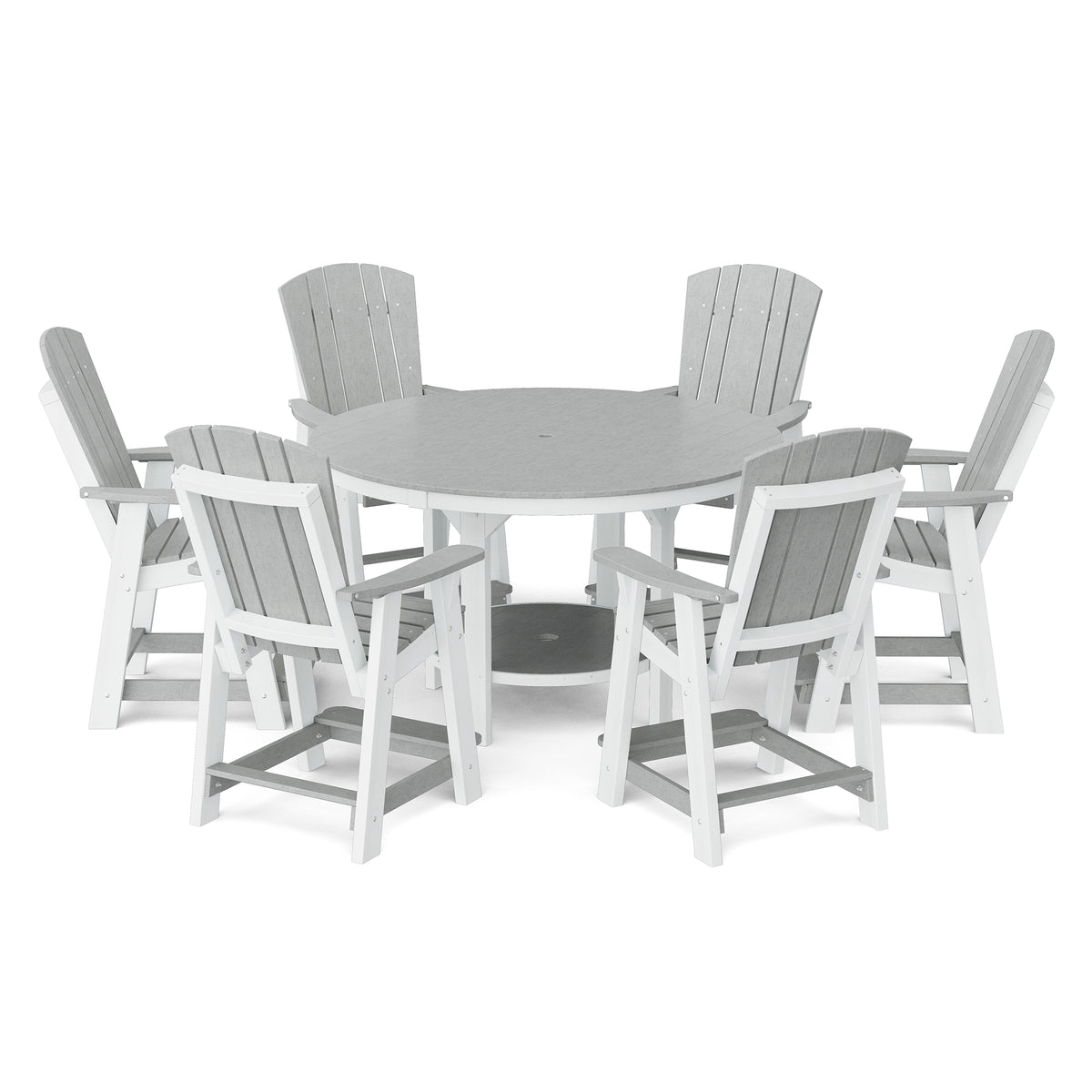 Heritage 7-Piece 60&quot; Pub Counter Set - The Charming Bench Company