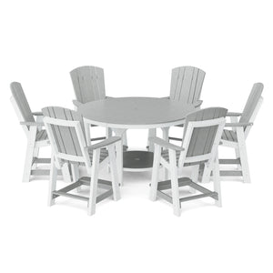 Heritage 7-Piece 60" Pub Counter Set - The Charming Bench Company