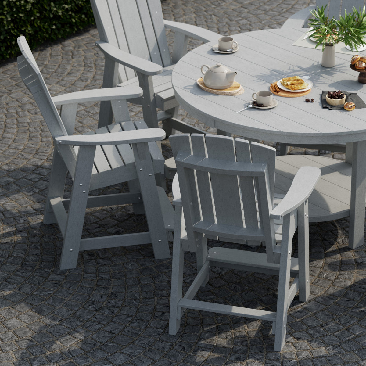 Heritage 7-Piece 60&quot; Pub Counter Set - The Charming Bench Company