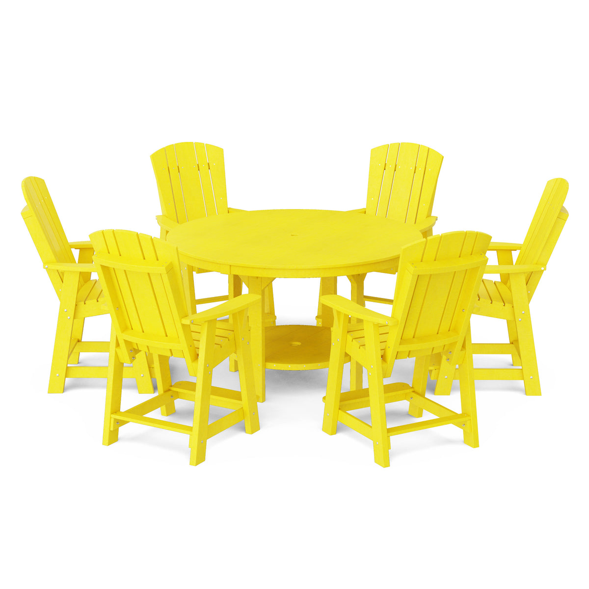 Heritage 7-Piece 60&quot; Pub Counter Set - The Charming Bench Company