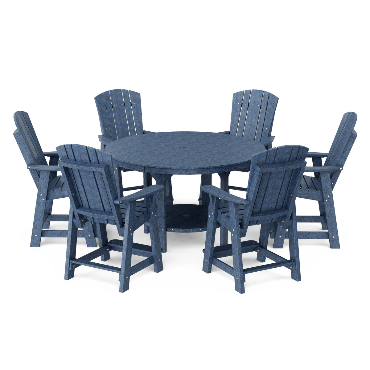 Heritage 7-Piece 60&quot; Pub Counter Set - The Charming Bench Company