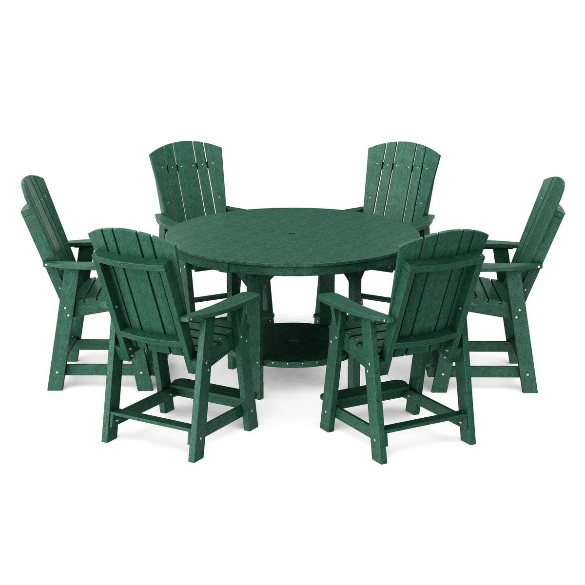 Heritage 7-Piece 60&quot; Pub Counter Set - The Charming Bench Company