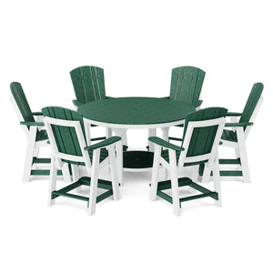 Heritage 7-Piece 60" Pub Counter Set - The Charming Bench Company