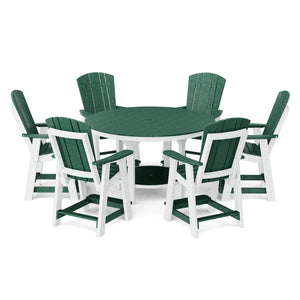 Heritage 7-Piece 60" Pub Counter Set - The Charming Bench Company