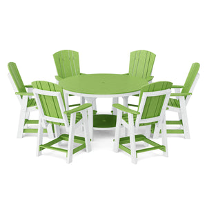 Heritage 7-Piece 60" Pub Counter Set - The Charming Bench Company