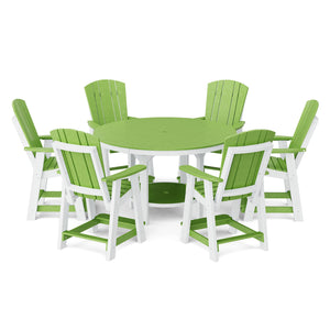 Heritage 7-Piece 60" Pub Counter Set - The Charming Bench Company