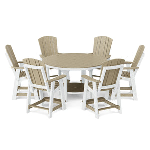 Heritage 7-Piece 60" Pub Counter Set - The Charming Bench Company