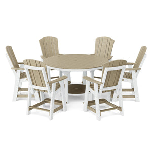 Heritage 7-Piece 60" Pub Counter Set - The Charming Bench Company