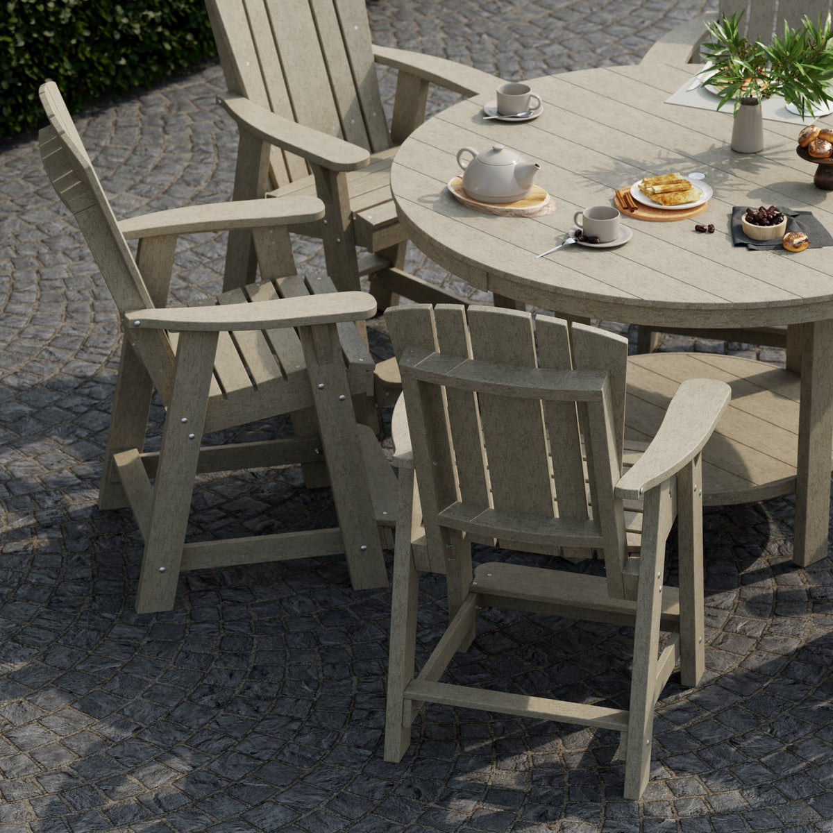 Heritage 7-Piece 60&quot; Pub Counter Set - The Charming Bench Company