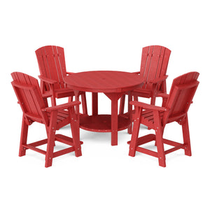 Heritage 5-Piece 48" Pub Counter Set - The Charming Bench Company