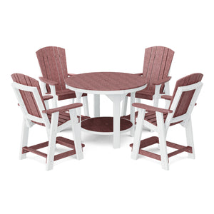 Heritage 5-Piece 48" Pub Counter Set - The Charming Bench Company