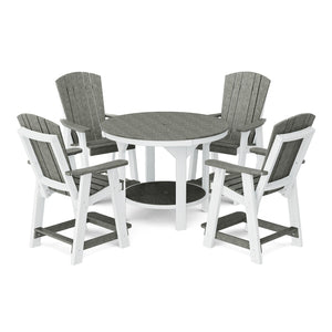 Heritage 5-Piece 48" Pub Counter Set - The Charming Bench Company