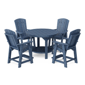 Heritage 5-Piece 48" Pub Counter Set - The Charming Bench Company