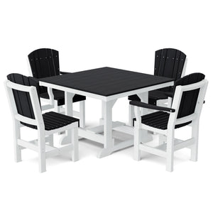 Heritage 5-Piece 44"x44" Dining Set - The Charming Bench Company
