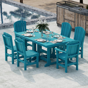 Heritage 7-Piece 44"x72" Dining Set - The Charming Bench Company