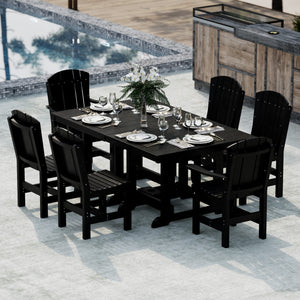 Heritage 7-Piece 44"x72" Dining Set - The Charming Bench Company