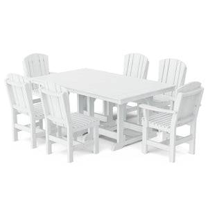 Heritage 7-Piece 44"x72" Dining Set - The Charming Bench Company