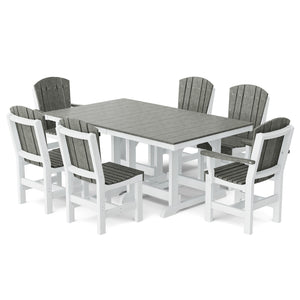 Heritage 7-Piece 44"x72" Dining Set - The Charming Bench Company