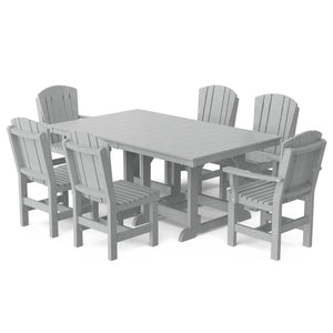 Heritage 7-Piece 44"x72" Dining Set - The Charming Bench Company