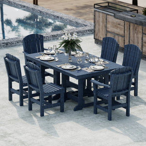 Heritage 7-Piece 44"x72" Dining Set - The Charming Bench Company
