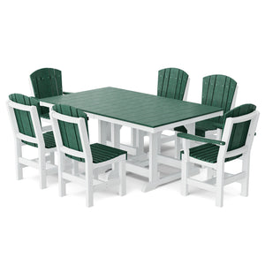 Heritage 7-Piece 44"x72" Dining Set - The Charming Bench Company