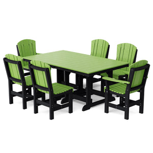Heritage 7-Piece 44"x72" Dining Set - The Charming Bench Company