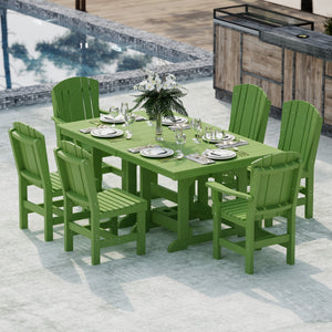 Heritage 7-Piece 44"x72" Dining Set - The Charming Bench Company