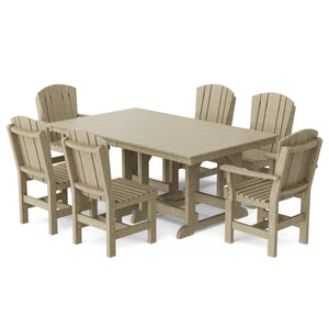 Heritage 7-Piece 44"x72" Dining Set - The Charming Bench Company