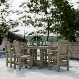 Heritage 7-Piece 44"x72" Dining Set - The Charming Bench Company