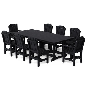 Heritage 9-Piece 44"x94" Dining Set - The Charming Bench Company
