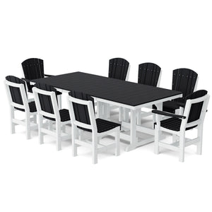 Heritage 9-Piece 44"x94" Dining Set - The Charming Bench Company