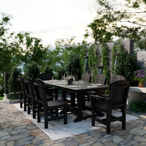 Heritage 9-Piece 44"x94" Dining Set - The Charming Bench Company