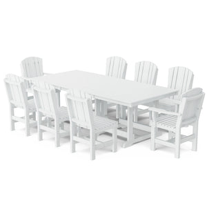 Heritage 9-Piece 44"x94" Dining Set - The Charming Bench Company