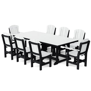 Heritage 9-Piece 44"x94" Dining Set - The Charming Bench Company
