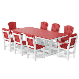 Heritage 9-Piece 44"x94" Dining Set - The Charming Bench Company