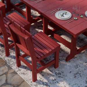 Heritage 9-Piece 44"x94" Dining Set - The Charming Bench Company