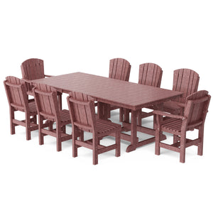 Heritage 9-Piece 44"x94" Dining Set - The Charming Bench Company