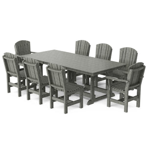 Heritage 9-Piece 44"x94" Dining Set - The Charming Bench Company