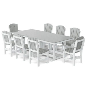 Heritage 9-Piece 44"x94" Dining Set - The Charming Bench Company