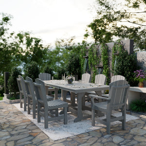 Heritage 9-Piece 44"x94" Dining Set - The Charming Bench Company