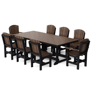 Heritage 9-Piece 44"x94" Dining Set - The Charming Bench Company