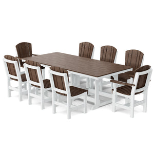 Heritage 9-Piece 44"x94" Dining Set - The Charming Bench Company