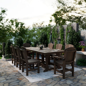 Heritage 9-Piece 44"x94" Dining Set - The Charming Bench Company