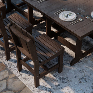 Heritage 9-Piece 44"x94" Dining Set - The Charming Bench Company