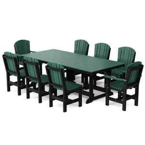 Heritage 9-Piece 44"x94" Dining Set - The Charming Bench Company