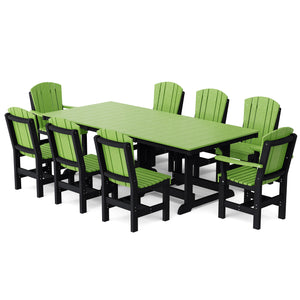 Heritage 9-Piece 44"x94" Dining Set - The Charming Bench Company