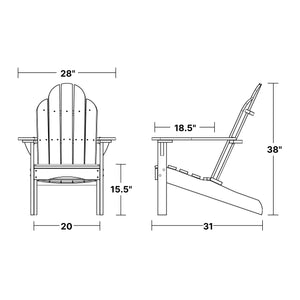 Classic Adirondack Chair - The Charming Bench Company