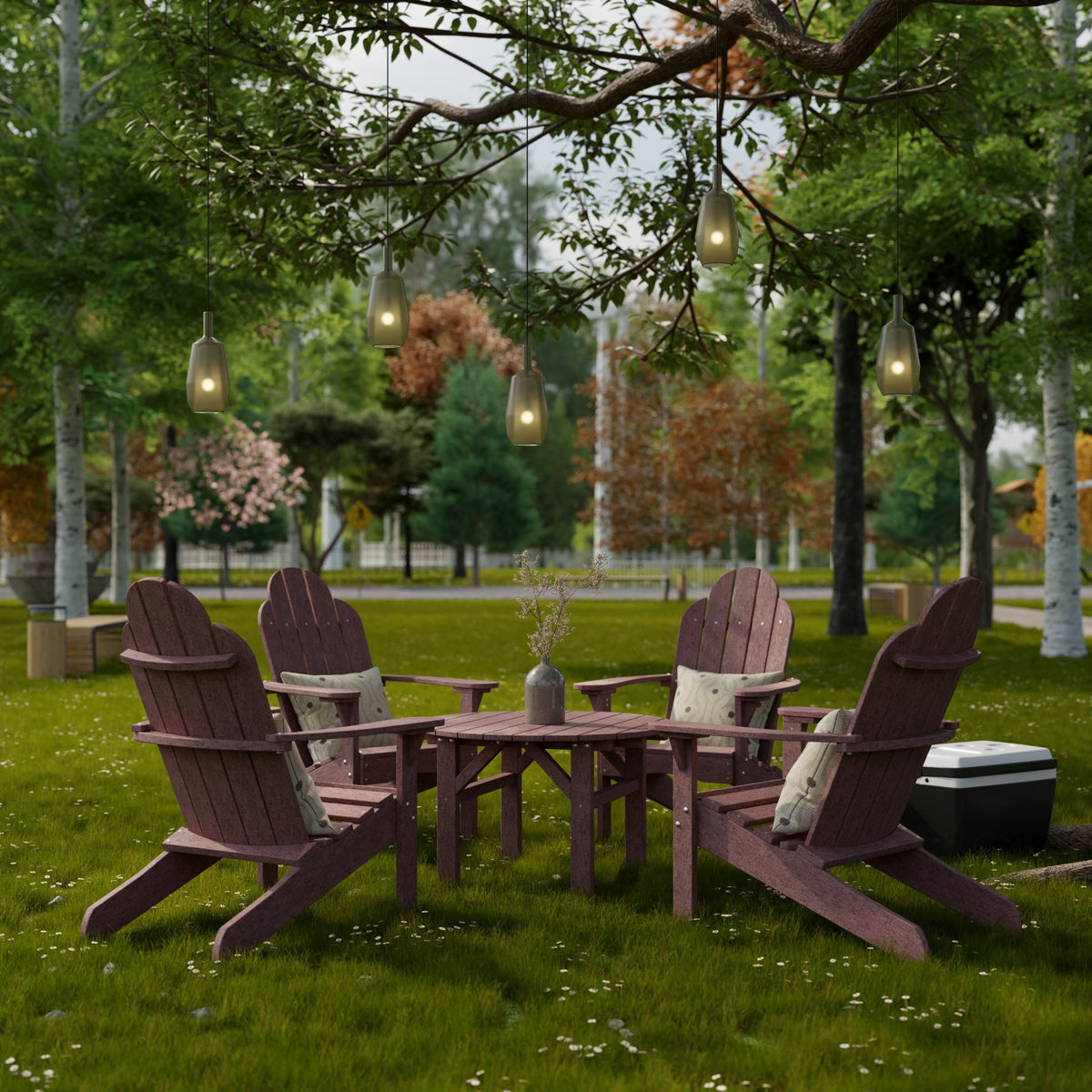 Classic 33&quot; Round Conversation Table - The Charming Bench Company