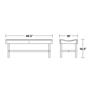 Classic Vineyard Bench - The Charming Bench Company